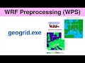 WRF preprocessing WPS geogrid exe