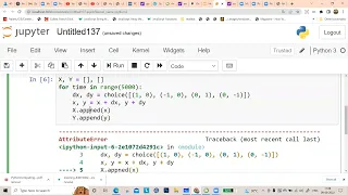 Random Walk in 2D with Python