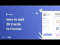 How to add 3D Cards to Framer