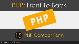 PHP Front To Back Part 15 - PHP Contact Form