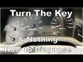 Turn The Key Nothing - No Dash Lights No Crank No Start No Nothing How to Diagnose