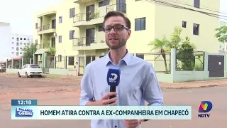 Caso grave em Chapecó: mulher baleada pelo ex; autor atira em si e morre