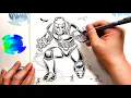 How to draw a SENTINEL Comic Book Artist Walden Wong How to draw X-Men Sentinel Easy how to draw