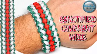 How to Make a Sanctified Covenant Wide Paracord Bracelet Tutorial