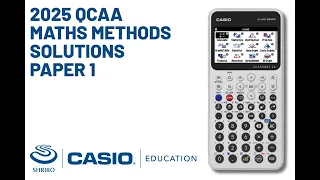 2025 QCAA Maths Methods Solutions Paper 1
