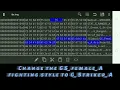 Bully AE how to change the fighting style of a female character in a basic way