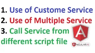 AngularJS Creating Service or Factory with example for beginners Part 05