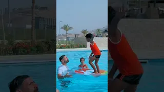 عملنا تحدي ف حمام السباحة بين ادم وايسل هتلاقوا كامل في الفيديوهات الطويلة تعالوا بسرعه 