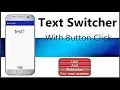 TextSwitcher Android Studio Tutorial for beginners First App run