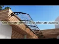 One minute Install polycarbonate Front Patio Cover Awning by yourself