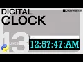 Digital clock GUI project with simple python programming Urdu Hindi Coderomantor