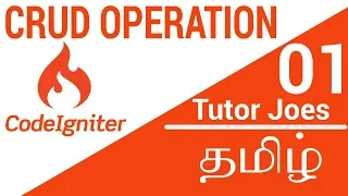 CRUD How To Install Codeigniter in Tamil