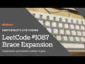 LeetCode 1087 Brace Expansion Explanation and Solution