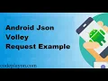 Android Volley Tutorial - Making HTTP Request GET POST PUT