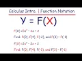 CALCULUS INTRO FUNCTIONAL NOTATION