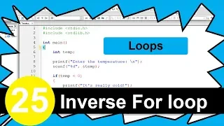 C Tutorial - Inverse For Loop