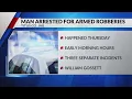Suspect nabbed for triple robbery in Mount Pleasant