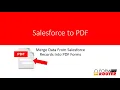 How To Populate PDF Forms With Salesforce Data in Lightning Experience