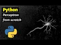Perceptron from scratch in Python
