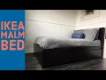 Lagu How to assembly Ikea MALM bed / Black -brown / full / 2 storage boxes