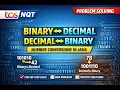 Binary to Decimal Decimal to Binary in Java TCS NQT Number System Problems Step-by-Step