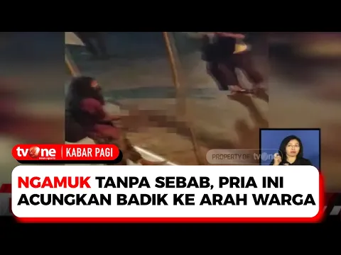 Seorang Pria Gondrong di Toraja Mengamuk dan Acungkan Badik ke Arah Warga