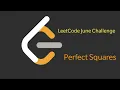Perfect Squares LeetCode 279