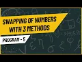 Java Program Swap Numbers Using 3 Different Techniques
