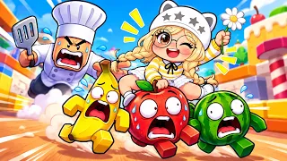 FOOD Escape RACE in Roblox...