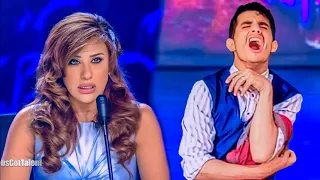 صيحة مؤثرة أداء نوح الحويتي عن الوطن في مشهد مؤثر و رد فعل لجنة التحكيم مشهد م حو ل وأصلي 