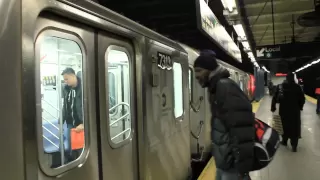 IRT 4 5 6 train Rush Hour Action at East 14th Street