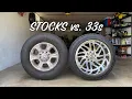 Stock Wheels Tires vs Aftermarket 22x12 s 33x12 50 s