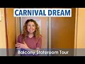Carnival Dream Balcony Stateroom Tour