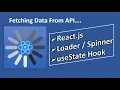 How to add Loader Spinner in React js using useState hook