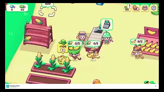 Playing Monkey Mart on Poki Go ASMR WE OPEN FOUR STATIONS
