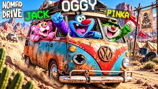 3 IDIOTS Survived The DESERT Road in a Broken VAN 😱!! Nomad Drive