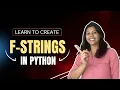 f-string in Python Format Strings Numbers Dates and Dictionaries Easily with f-string in python