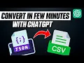 How to Convert JSON to CSV with ChatGPT 2026