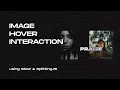 Image Hover Interaction GSAP SplittingJS