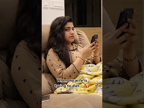 When My Wife Is Trying to Diet 😂🍟| Sidhu & Shreya #shorts