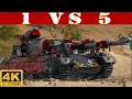 Lagu ✔️ 122 TM WoT ◼️ 1 VS 5 • 4K Damage ◼️ WoT Replays gameplay