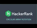 Circular Array Rotation in C English HackerRank CI