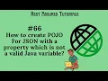 How To Create POJO For JSON With Property Not Valid Java Variable - JsonProperty