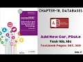 IGCSE ICT Chapter-18 Databases Add New Car - Task-18b 18c Page 367 369