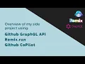 Building a Dashboard with Github Grap L API Remix and Github CoPilot