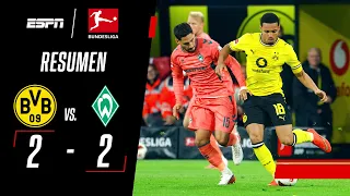 AL DORTMUND SE LO EMPATARON EN UN FINAL DE LOCOS | Borussia Dortmund 2-2 Werder Bremen | RESUMEN