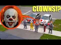 if you ever see these clowns outside your house LOCK your doors call for help they are bad