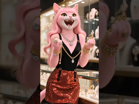 The cat left her husband because he couldn't afford to buy her jewelry.😥😥#facts #animals #shorts