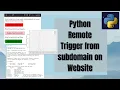 Python Remote Trigger from subdomain on Website