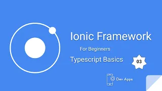 Ionic Framework 5 Tutorials for Beginners Typescript Basics
